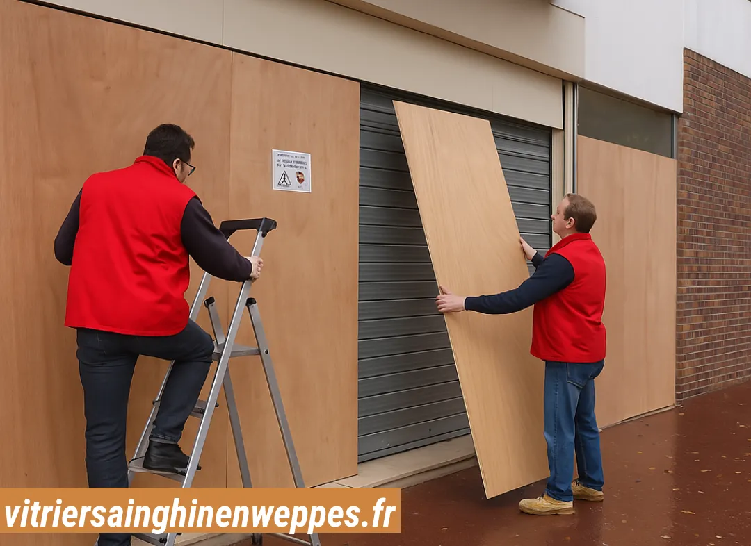Mise en sécurité fermeture provisoire Sainghin-en-Weppes