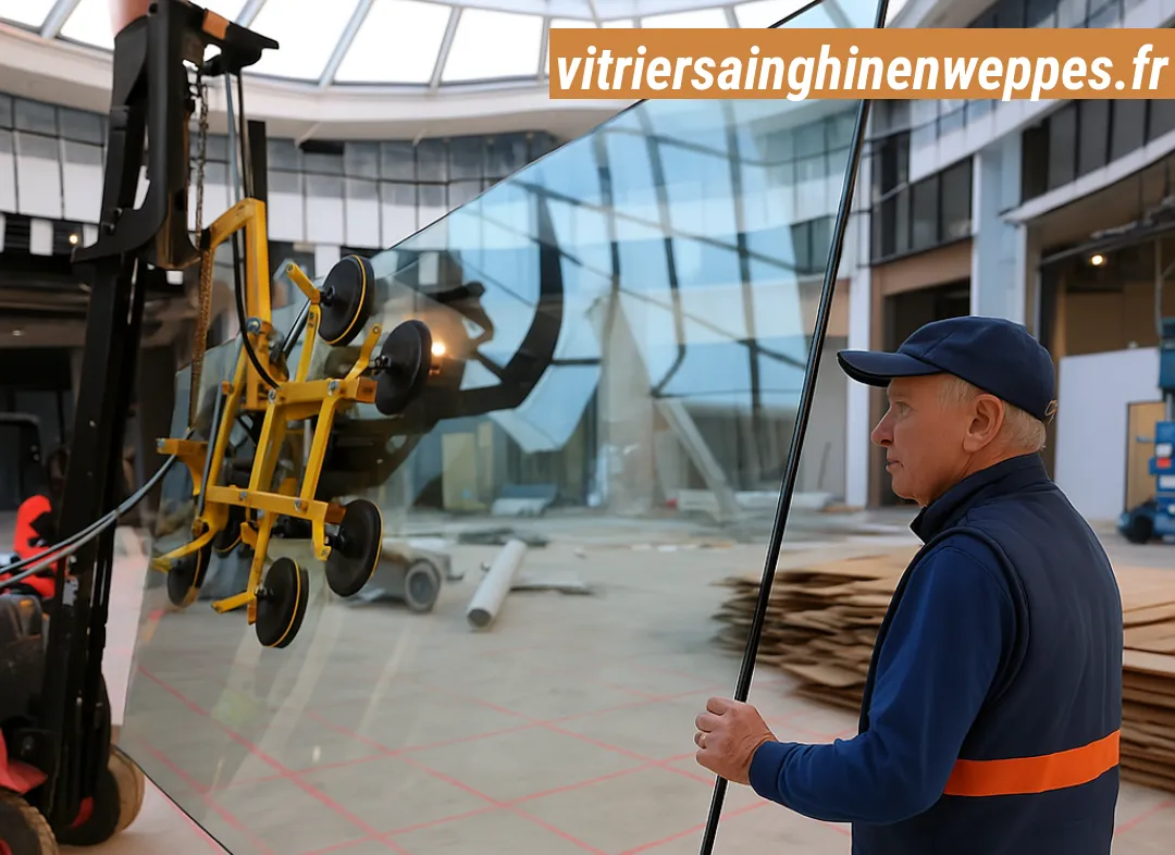 Remplacement de vitrine magasin Sainghin-en-Weppes